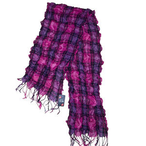 Fashion Yi Xin Womens Plaid 45% Silk Wrap Long Shawl Scarves Multicolor